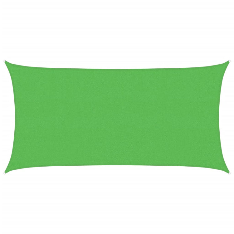 Vidaxl Zonnezeil rectangulaire 160 g m² 2x3,5 m HDPE vert clair