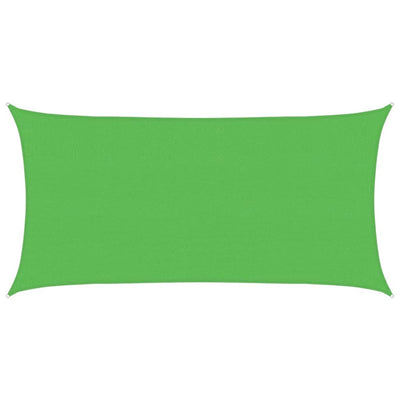 Vidaxl Zonnezeil rectangulaire 160 g m² 2,5x5 m HDPE vert clair