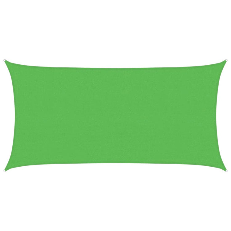 Vidaxl Zonnezeil rectangulaire 160 g m² 2,5x5 m HDPE vert clair
