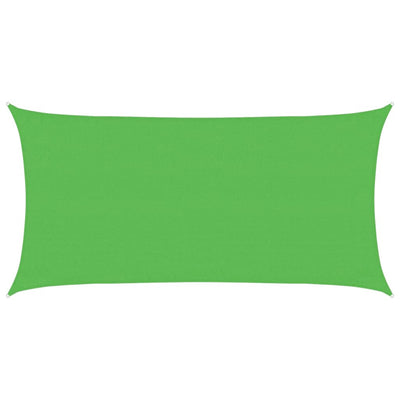 Vidaxl Zonnezeil 160 g m² 3x6 m HDPE vert clair