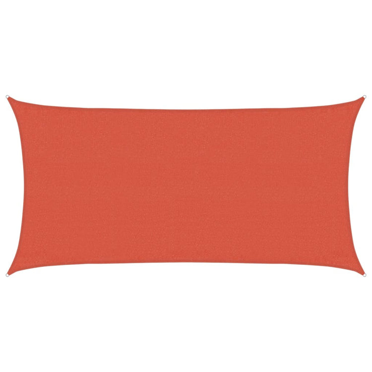 Vidaxl Zonnezeil 160 g m² 3x6 m HDPE Colore en terre cuite