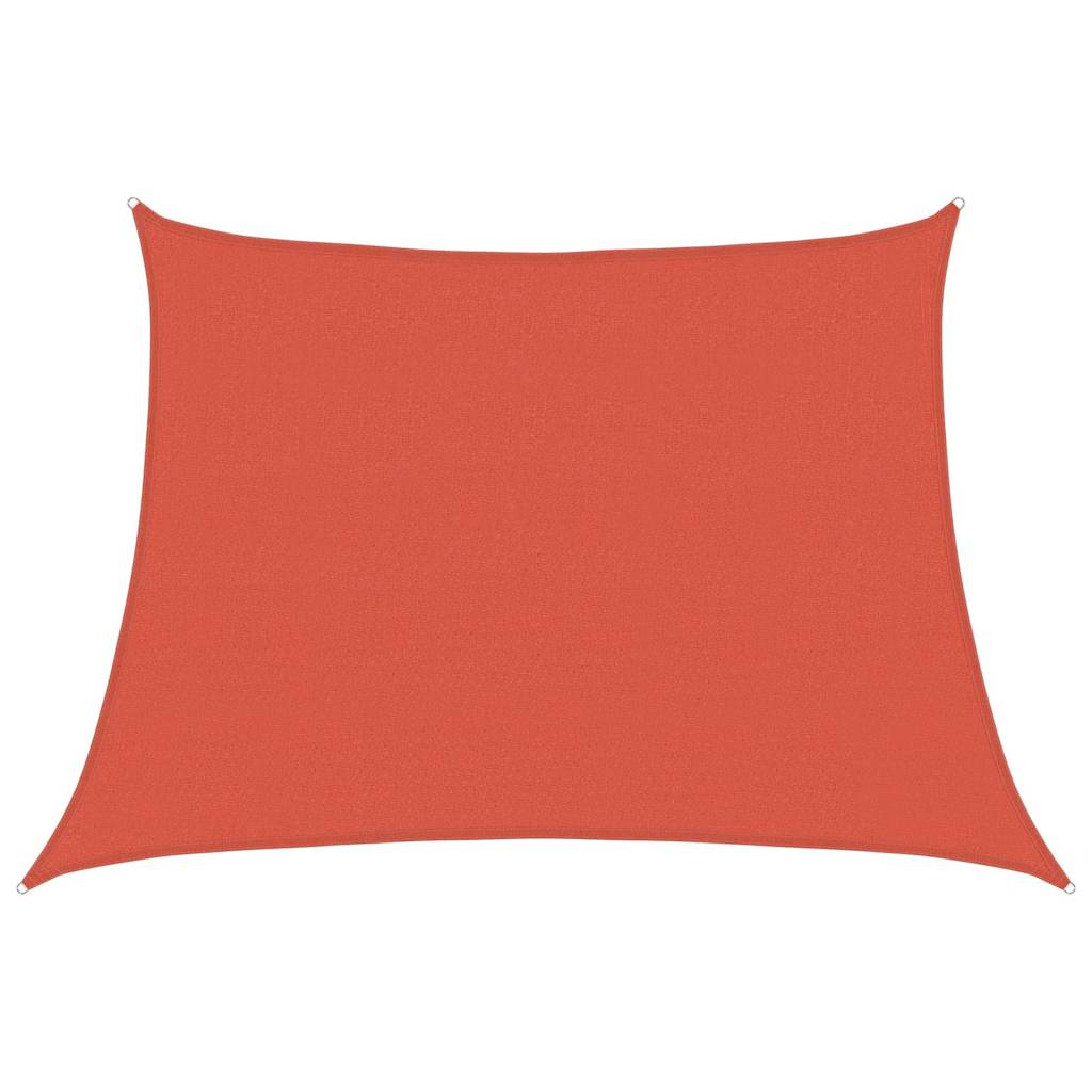 Vidaxx voile d'ombrage 160 g m² trapèze 4 5x3 m PEHD couleur terre cuite