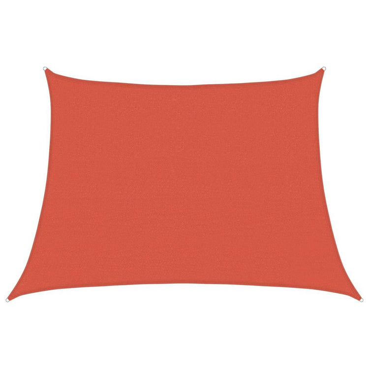 Vidaxx voile d'ombrage 160 g m² trapèze 4 5x3 m PEHD couleur terre cuite