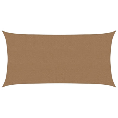 Vidaxl Zonnezeil 160 g m² 2,5x5 m HDPE Taupe