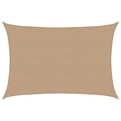 Vidaxl Zonnezeil 160 g m² 5x7 m hdpe taupe