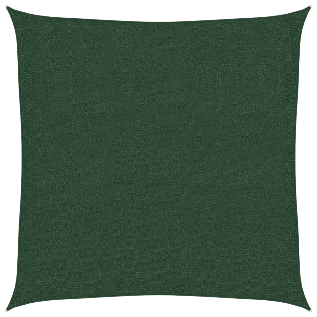 Vidaxl Zonnezeil 160 g m² 3x3 m HDPE vert foncé