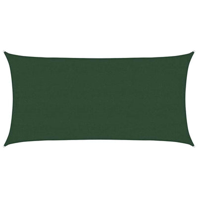 Vidaxl Zonnezeil 160 g m² 4x7 m HDPE vert foncé