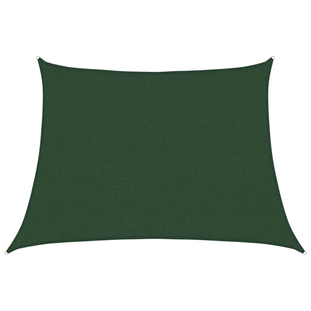 VidaXL voile d'ombrage trapèze 160 g m² 4 5x3 m HDPE vert foncé