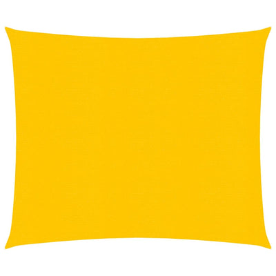 Vidaxl Zonnezeil 160 g m² carré 4x4 m jaune HDPE