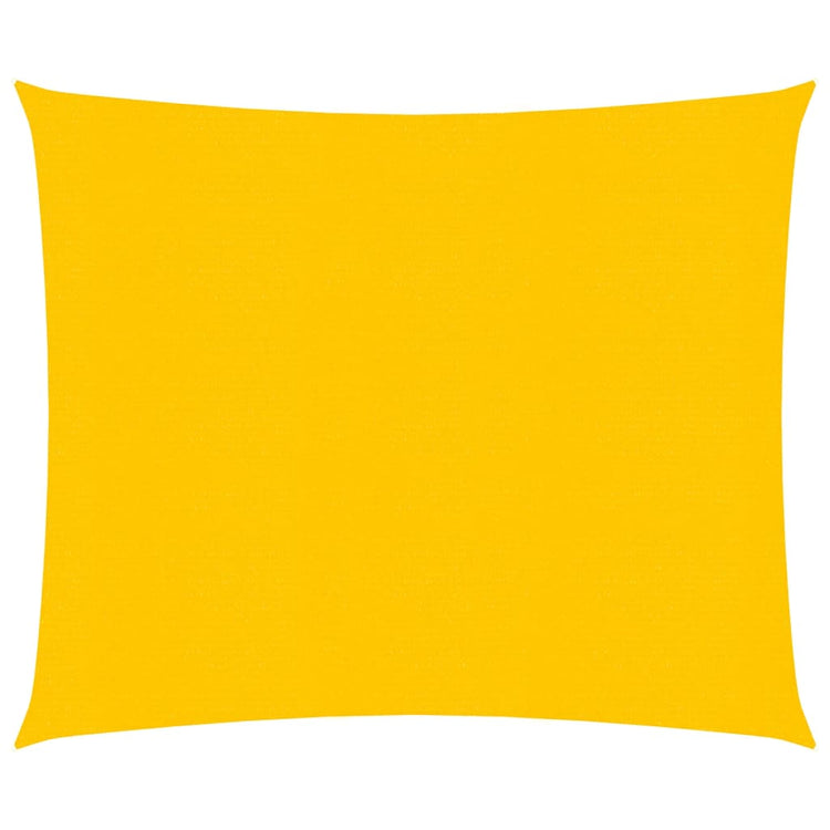 Vidaxl Zonnezeil 160 g m² carré 4x4 m jaune HDPE
