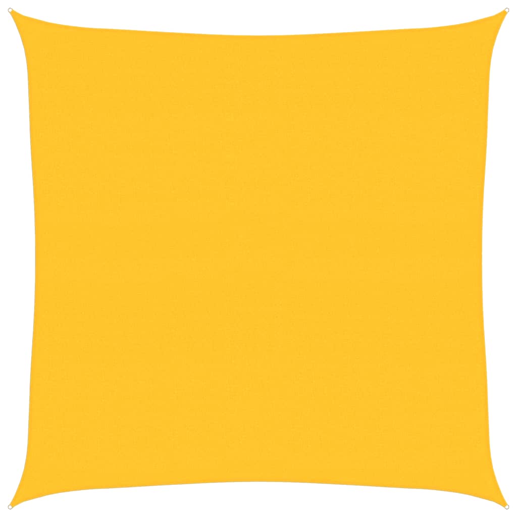 Vidaxl zonnezeil 160 g m² vierkant 7x7 m hdpe jaune