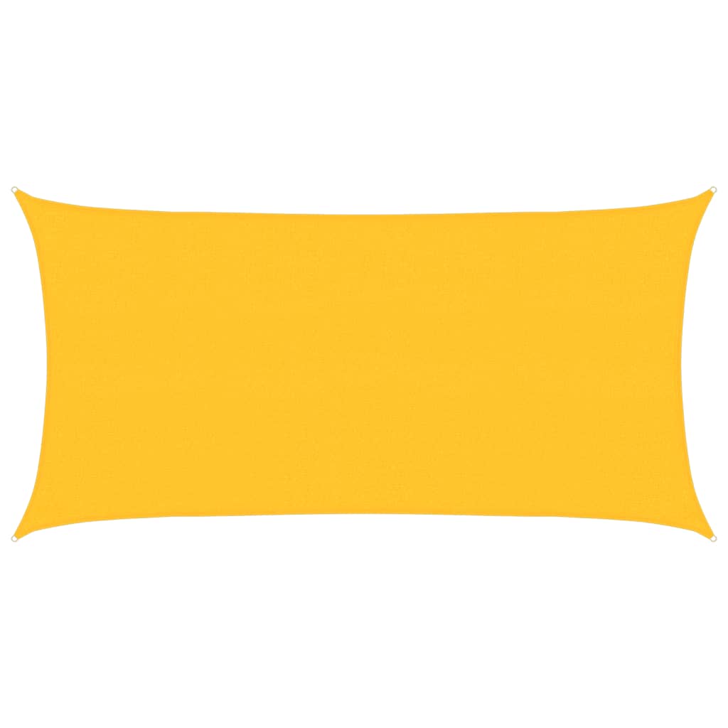 Vidaxl voile d'ombrage 160 g m² 2x4 m HDPE jaune