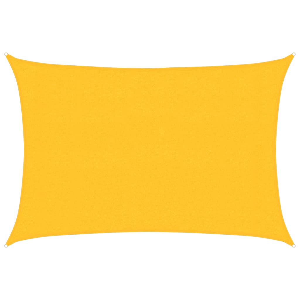 Vidaxl voile d'ombrage 160 g m² 3x4,5 m HDPE jaune