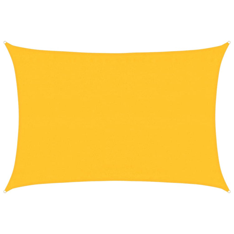 Vidaxl Zonnezeil 160 g m² rectangulaire 3,5x4,5 m jaune HDPE