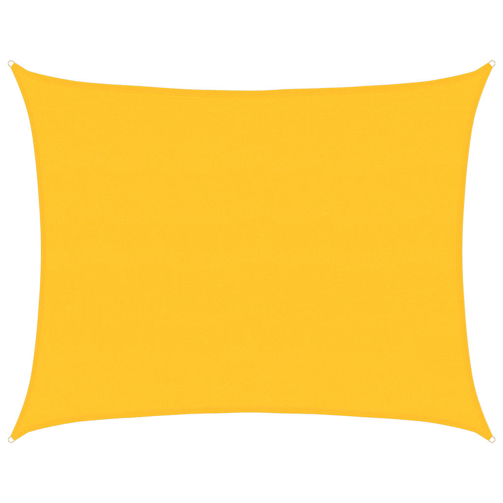 Vidaxx voile d'ombrage 160 g m² rectangulaire 6x7 m HDPE jaune