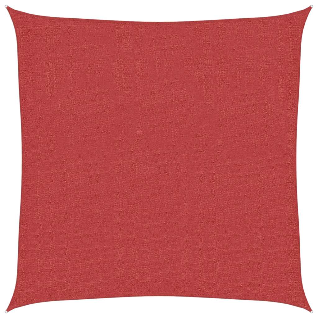 Vidaxl Zonnezeil 160 g m² 2x2 m HDPE rouge