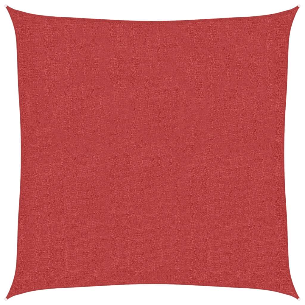 Vidaxl Zonnezeil 160 g m² 3x3 m HDPE rouge