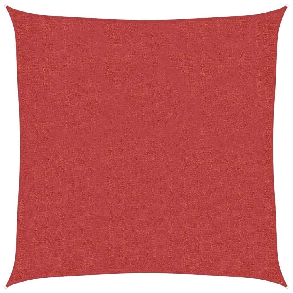 Vidaxl zonnezil 160 g m² 3,6x3,6 m rouge HDPE