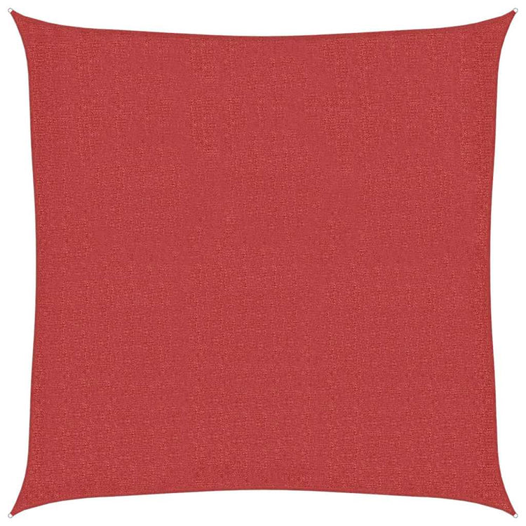 Vidaxl zonnezil 160 g m² 3,6x3,6 m rouge HDPE