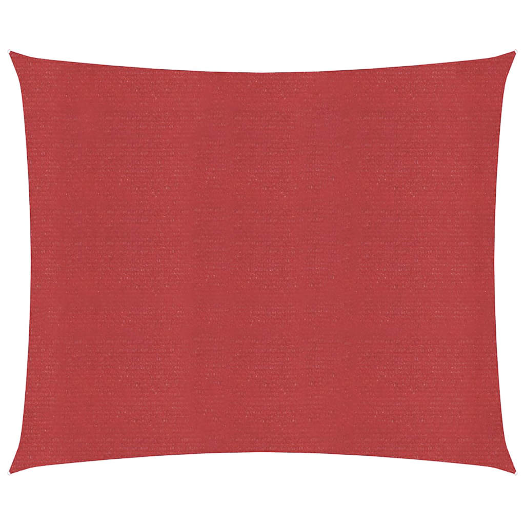Vidaxl Zonnezeil 160 g m² 4,5x4,5 m HDPE rouge