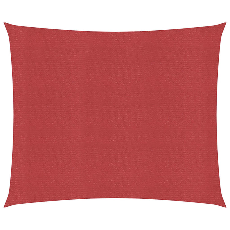 Vidaxl zonnezil 160 g m² 5x5 m hdpe rouge