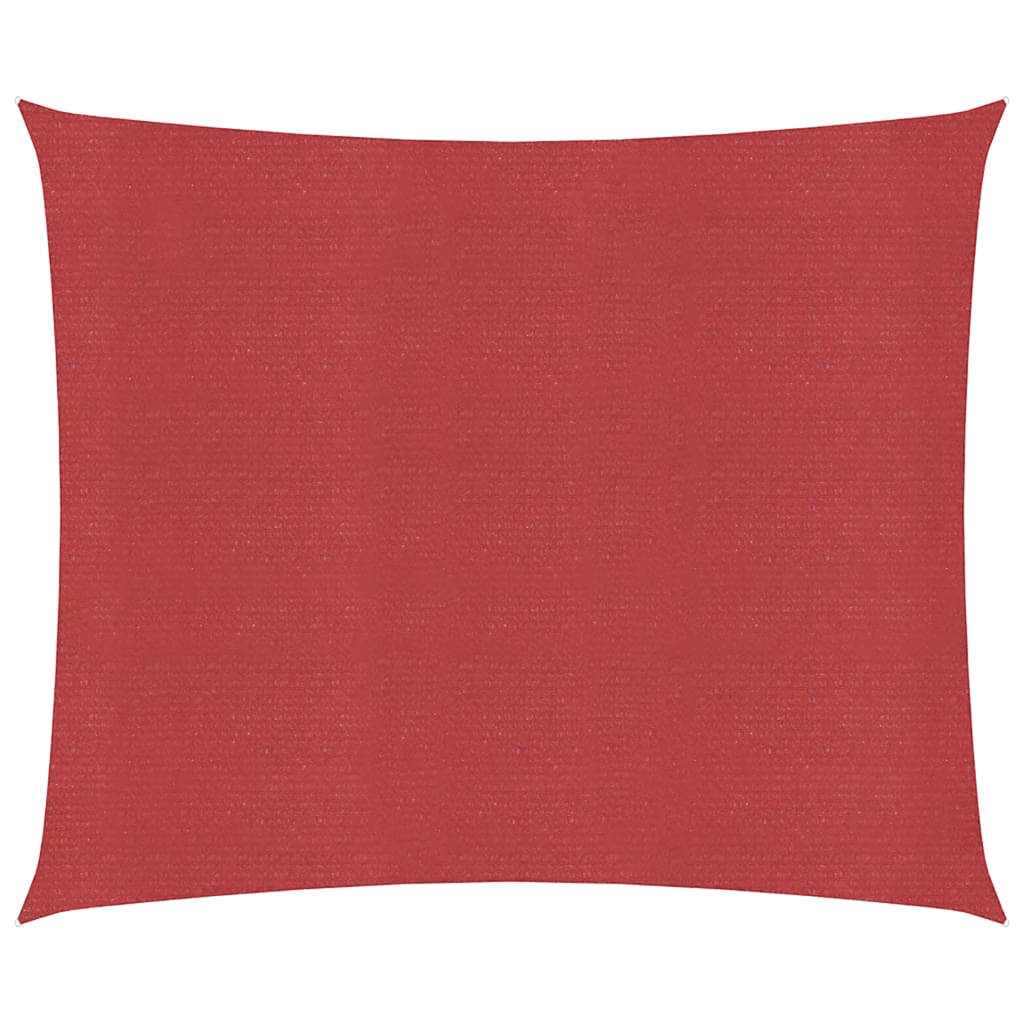 Vidaxx voile d'ombrage 160 g m² 6x6 m HDPE rouge
