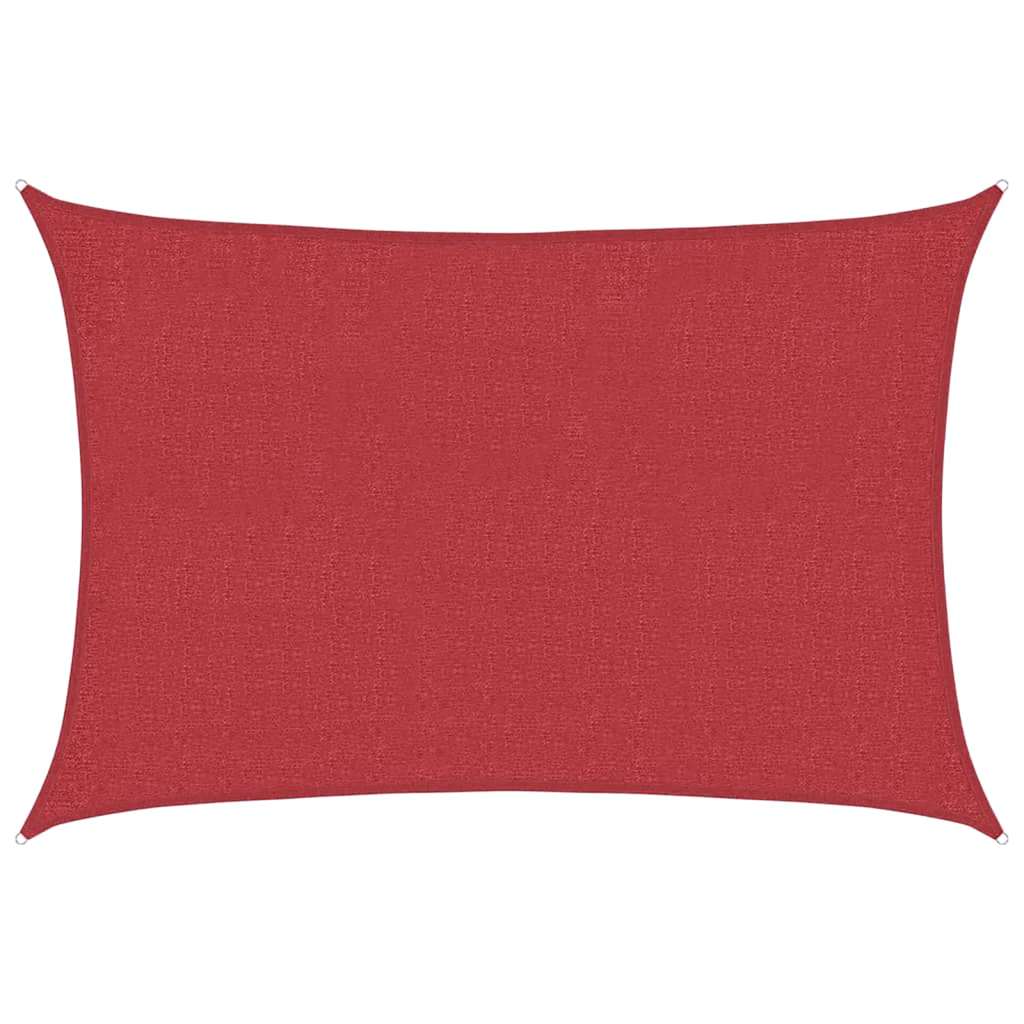 Vidaxl Zonnezeil 160 g m² 2x2,5 m HDPE rouge