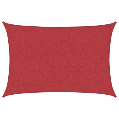 Vidaxl Zonnezeil 160 g m² 2x2,5 m HDPE rouge