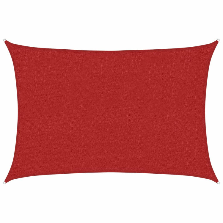 Vidaxl Zonnezeil 160 g m² 2x3 m HDPE rouge
