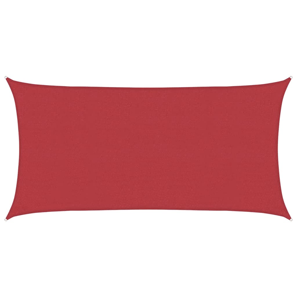Vidaxl Zonnezeil 160 g m² 2x4 m HDPE rouge