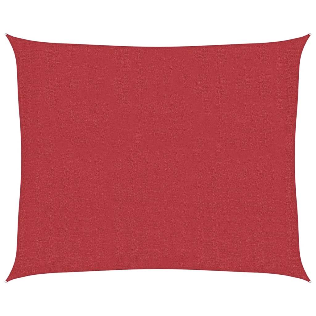 Vidaxl Zonnezeil 160 g m² 2,5x3 m HDPE rouge