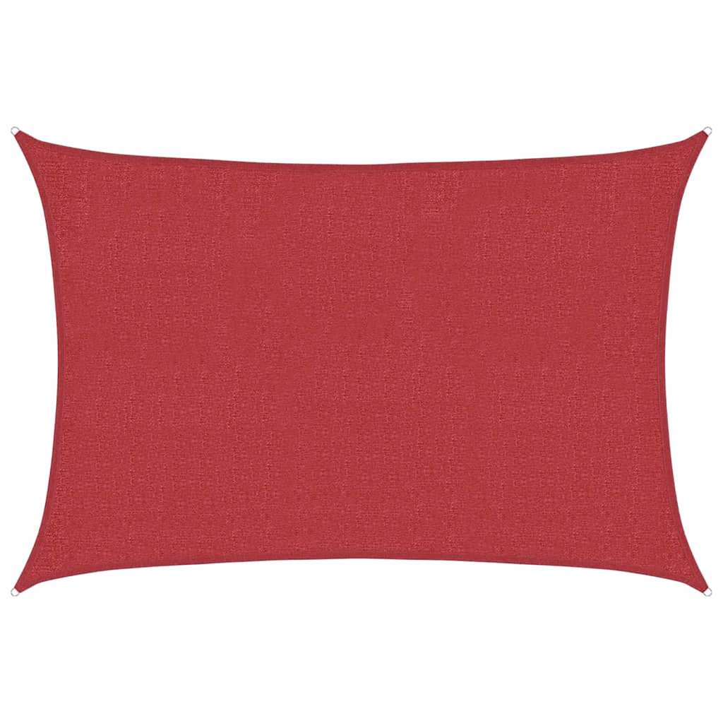 Vidaxl zonnezil 160 g m² 2,5x3,5 m en rouge HDPE