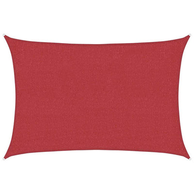 Vidaxl zonnezil 160 g m² 2,5x3,5 m en rouge HDPE