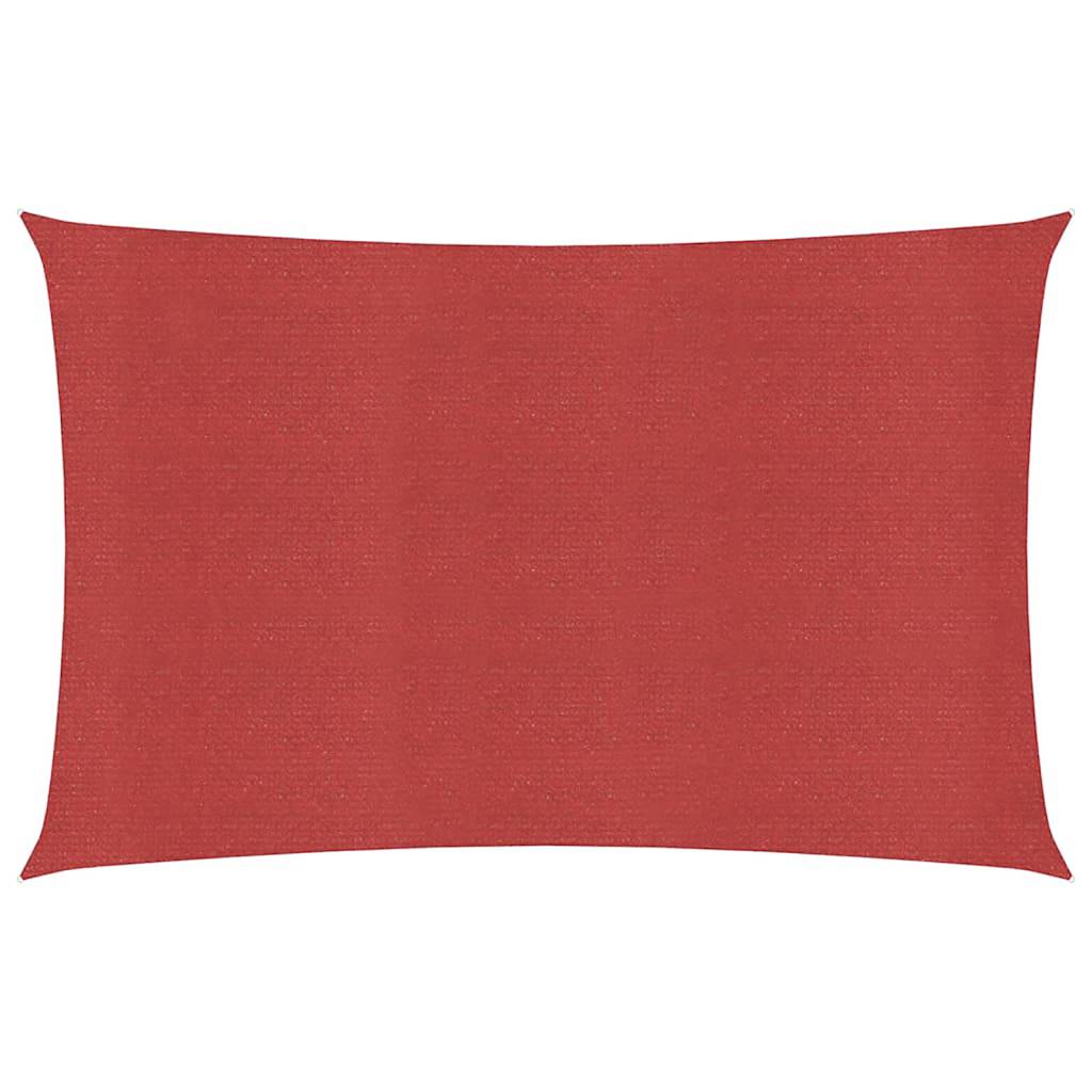 Vidaxl zonnezil 160 g m² 2,5x4,5 m en rouge HDPE