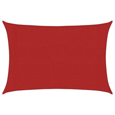 Vidaxl Zonnezeil 160 g m² 3x4 m HDPE rouge