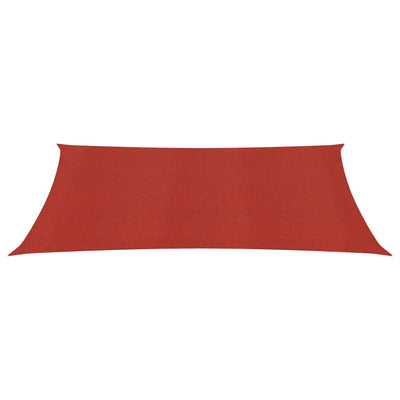 Vidaxl zonnezil 160 g m² 3,5x4,5 m en rouge HDPE