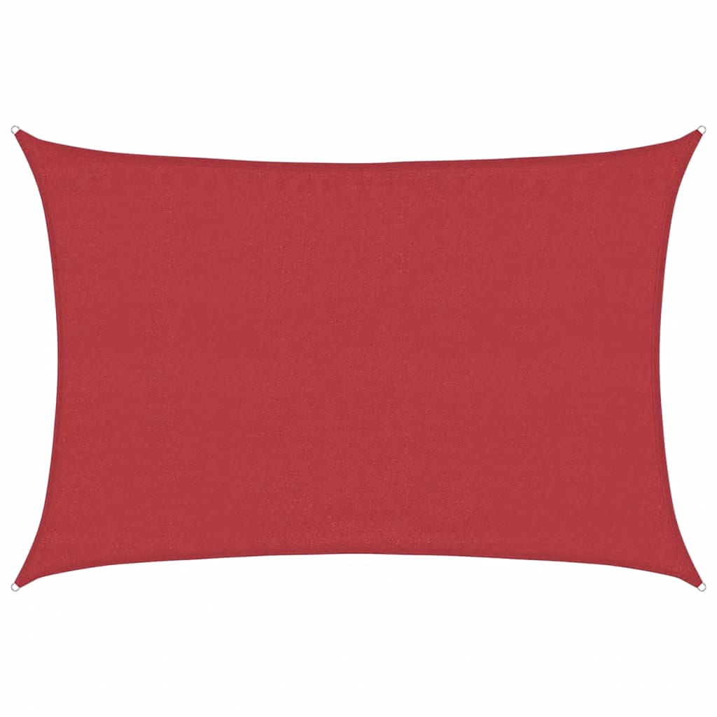 Vidaxl Zonnezeil 160 g m² 3,5x5 m HDPE rouge