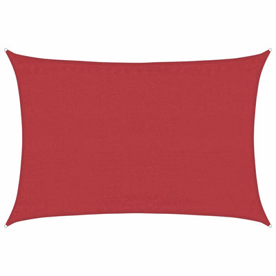 Vidaxl Zonnezeil 160 g m² 5x7 m HDPE rouge
