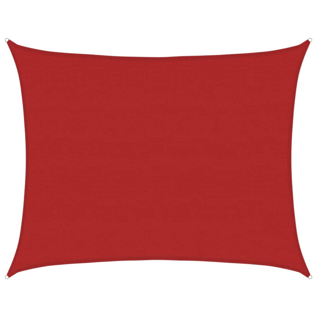 Vidaxl Zonnezeil 160 g m² 6x8 m HDPE rouge
