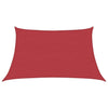 Vidaxl zonnezil 160 g m² 3 4x2 m hdpe rouge
