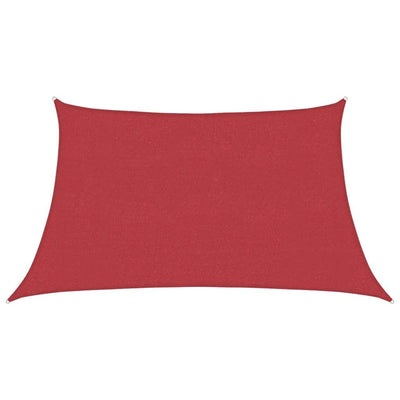 Vidaxl zonnezil 160 g m² 3 4x2 m hdpe rouge