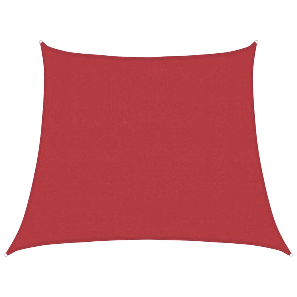 Vidaxl zonnezil 160 g m² 3 4x3 m hdpe rouge