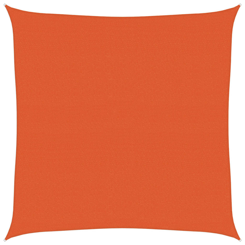 Vidaxx voile d'ombrage 160 g m² carré 6x6 m PEHD orange