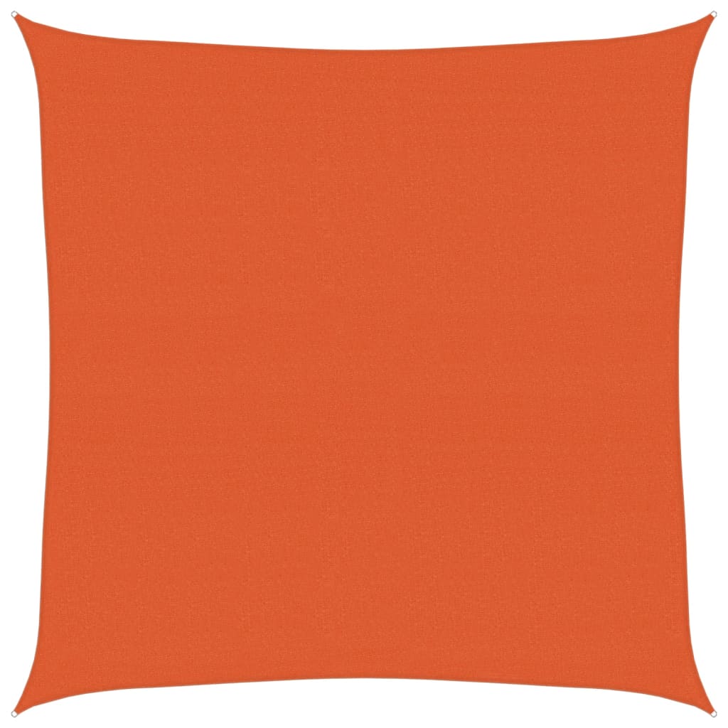 Vidaxx voile d'ombrage 160 g m² carré 7x7 m PEHD orange