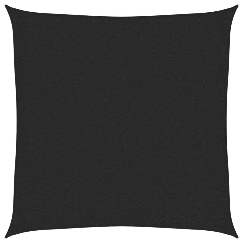 Vidaxl Zonnezeil 160 g m² 2x2 m HDPE noir