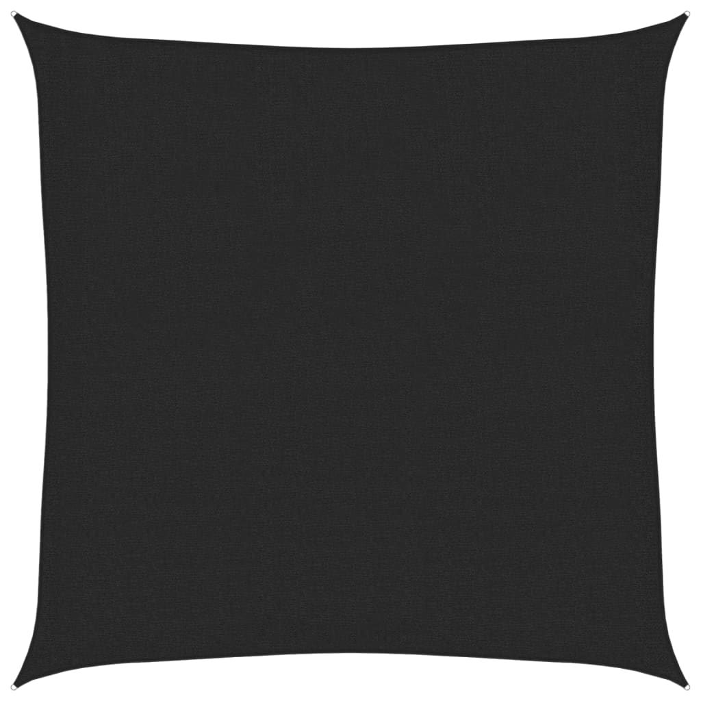 Vidaxl zonnezil 160 g m² 3x3 m hdpe noir