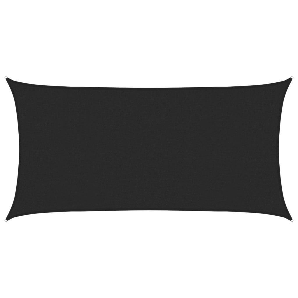 Vidaxl Zonnezeil 160 g m² 2x3,5 m HDPE noir