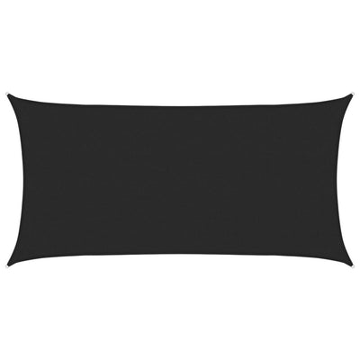 Vidaxl Zonnezeil 160 g m² 2x4 m HDPE noir