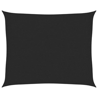 Vidaxl Zonnezeil 160 g m² 2,5x3 m HDPE noir