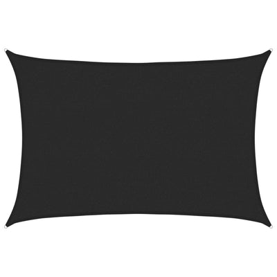Vidaxl Zonnezeil 160 g m² 2,5x3,5 m HDPE noir